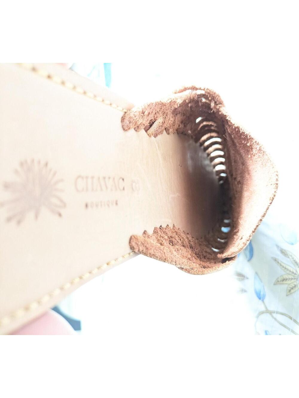Huarache Leather Authentic Woven Sandals, Boho Coastal Cowgirl Style, Size 8 - Picture 9 of 10